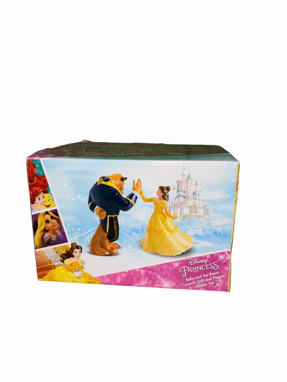 🆕💜 Disney Beauty and the Beast Belle Salt & Pepper Shaker Set New in Box